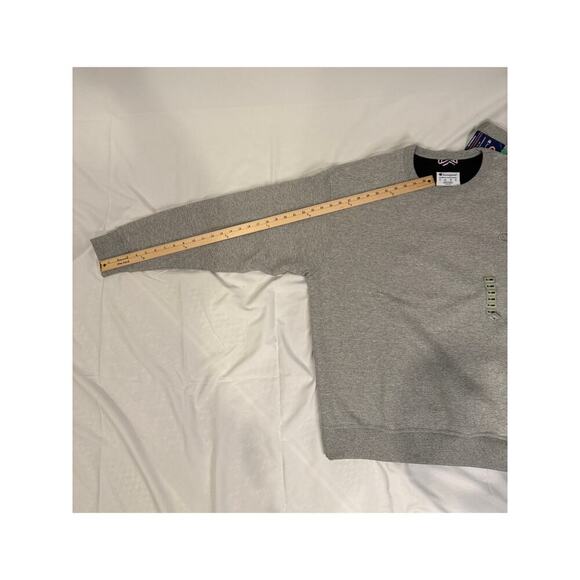 Champion Size 2XL Men's Powerblend Fleece Pullover Crewneck - Grey - Picture 4 of 4